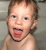 Picture of baby in bath